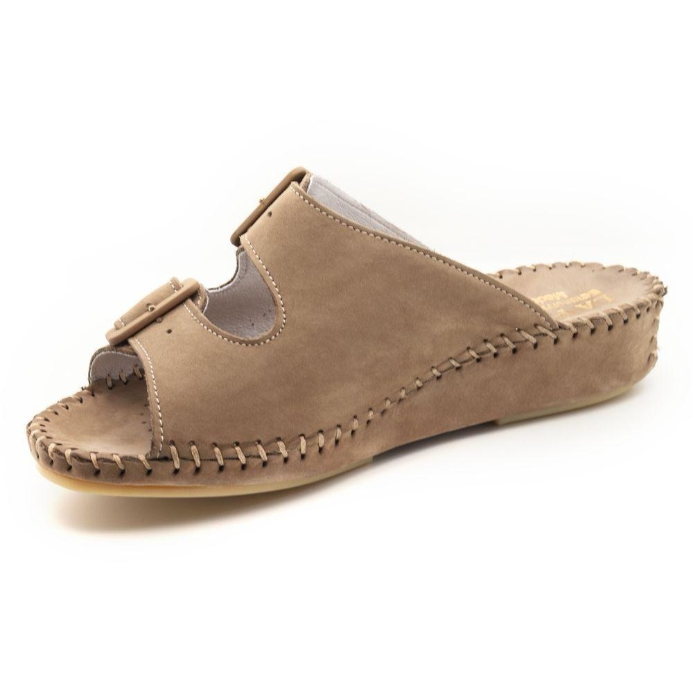 laPlume sz 40 European 9.5-10 American Tan Leather Sandals - Picture 3 of 9